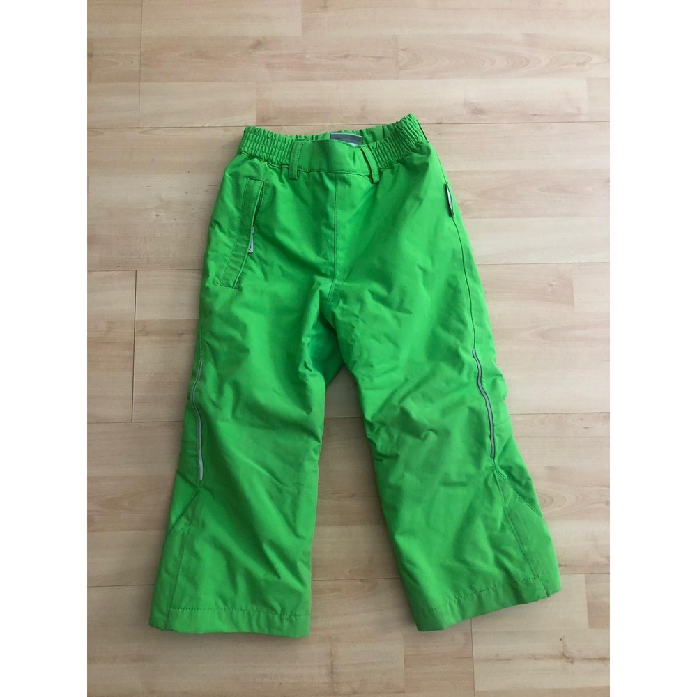 Ski Pants Kids Green EUC Bright Green